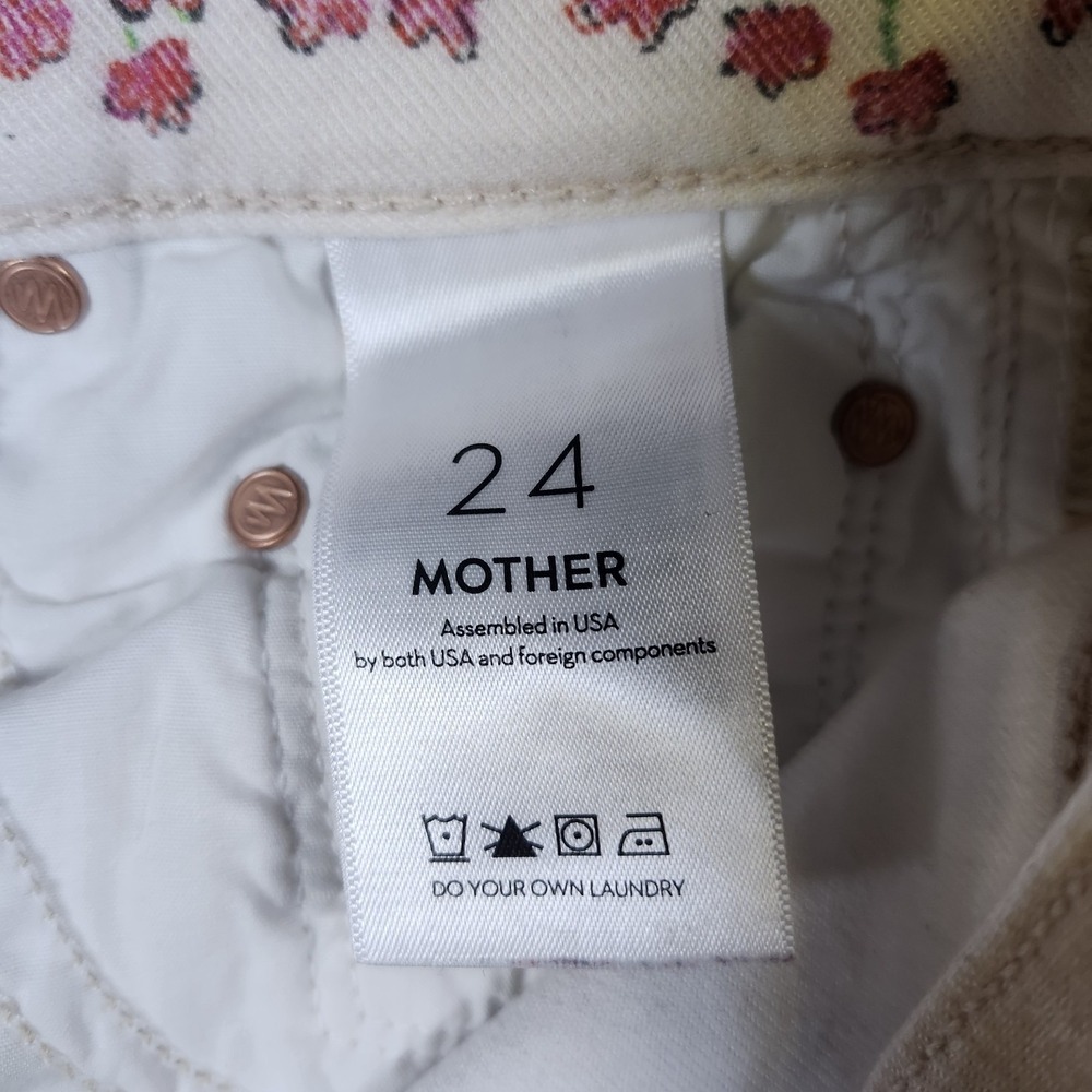 MOTHER High Waisted Rider Skimp Moto-Rabbit Jeans Size 24 Retail $278 - Picture 16 of 16